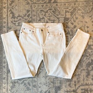 J. Crew Women's Off-White Skinny Jeans